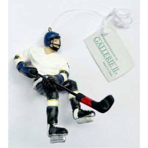 Galleries II • NWT Hockey Player Ornament Blue White #7